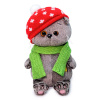 мягкая игрушка басик baby в шапке мухомор 20 см budi basa bb-066
